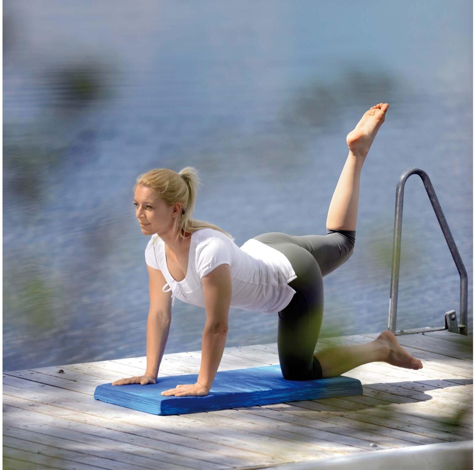 Balancetrainer SISSEL "Pad large blau", blau, Balancetrainer, Materialmix, Balancetrainer blau Einheitsgröße