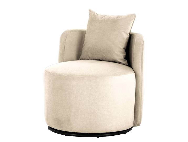 Fauteuil Pasao Beige/Cachemire Microfibre Faria 73 x 67 x 75cm