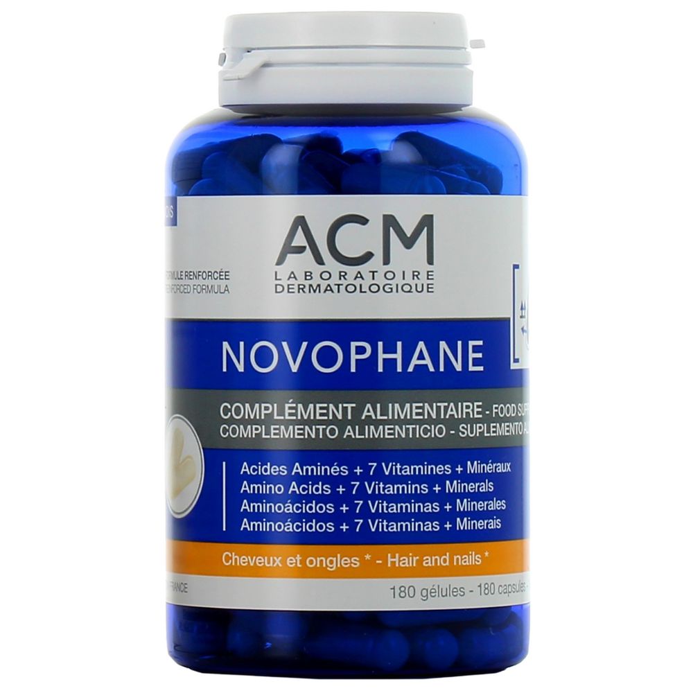 ACM Laboratoire Dermatologique Novophane Complemento alimenticio para cabello y uñas 180&nbsp;caps.