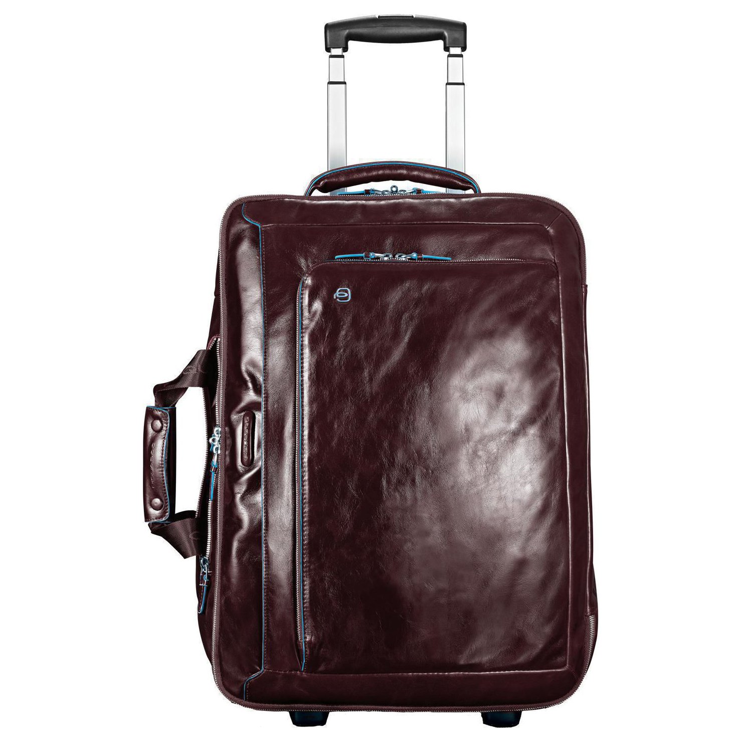 PIQUADRO Blue Square Cabin Computer Trolley Mahogany