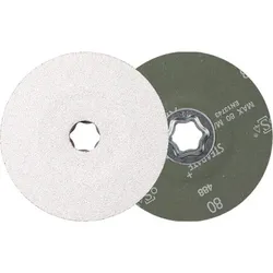 COMBICLICK Keramikkorn Fiberscheibe Ø 125 mm CO-ALU80 für weiche NE Metalle