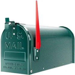 Wiltec, Briefkasten, US Mailbox 180x220x480mm Briefkasten amerikanisch Fahne Stahl (48 x 18 x 22 cm)