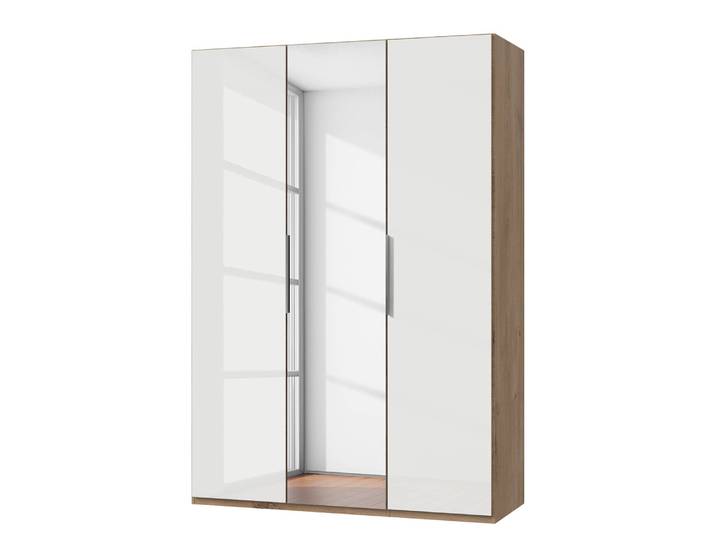Armoire Level 36 D II 150 x 216cm Blanc/Blanc brillant/Imitiation chêne