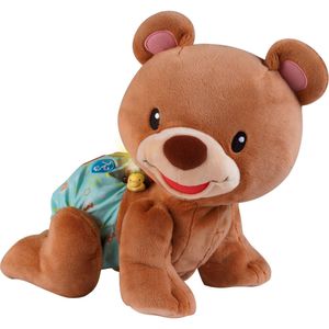 vtech Kuscheltier Krabbel-mit-mir-Bär 181104, Bär, mit Musik & Licht, ab 9 Monate, 27 cm
