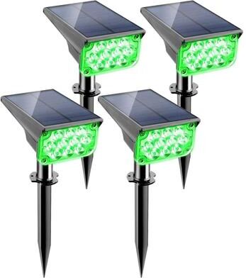 Uplift Picks Green Solar Landscape Spotlights For Waterproof Outdoor Garden Tree Accent Lighting 20 Led