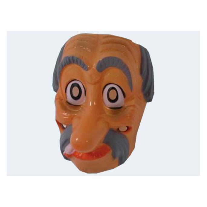 Festartikel Müller Maske Theatermaske Gesichtsmaske Alter Mann braun-Weiss Einheitsgrösse (161.050.03)
