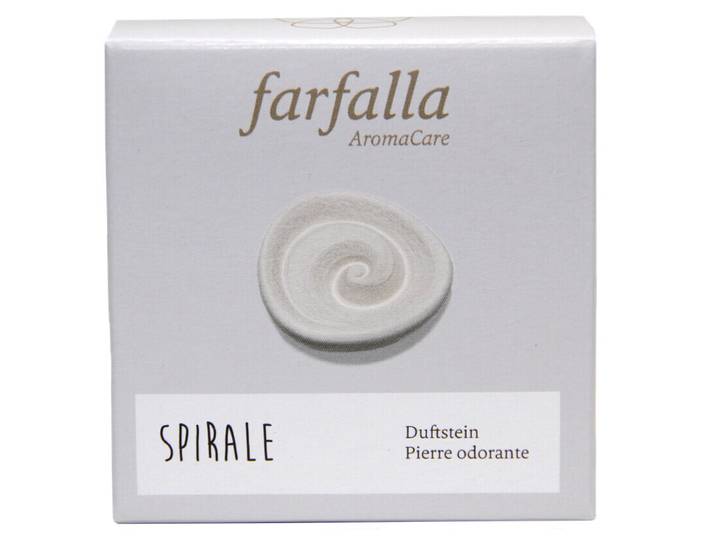 farfalla Duftstein Spirale, Unterseite glasiert mit Schachtel