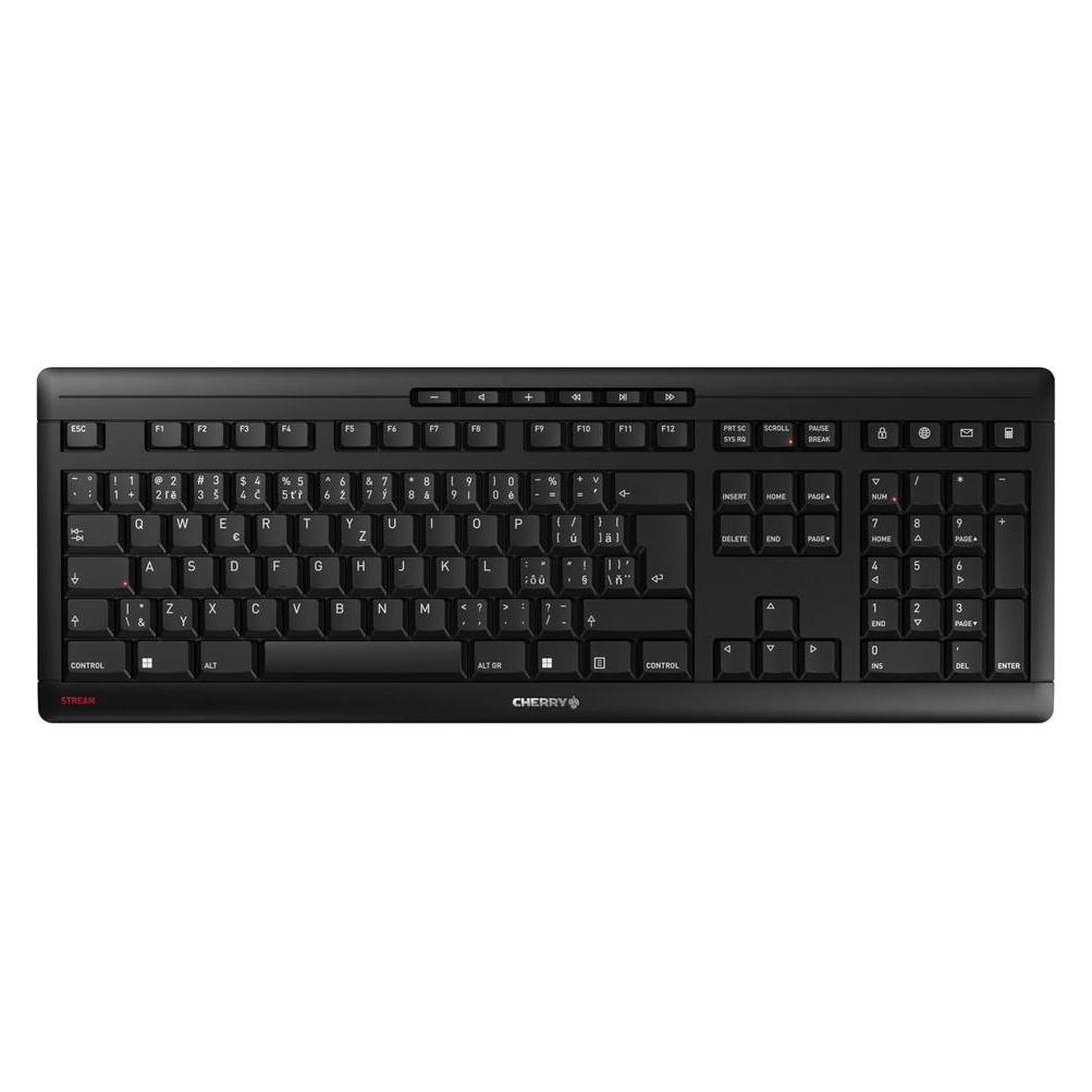 Cherry Stream Wireless Tastatur RF kabellos + USB QWERTZ Tschechisch (DE, Kabelgebunden) (JK-8550CS-2)