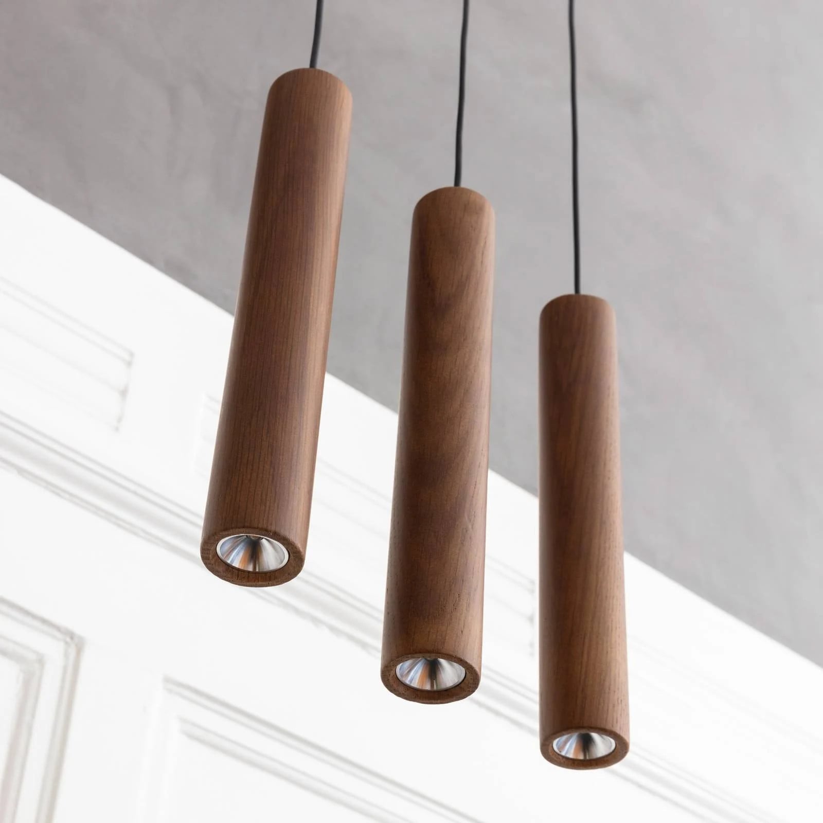 Umage Chimes Hanglamp Scandinavisch Design - Bruin Hout en Metaal