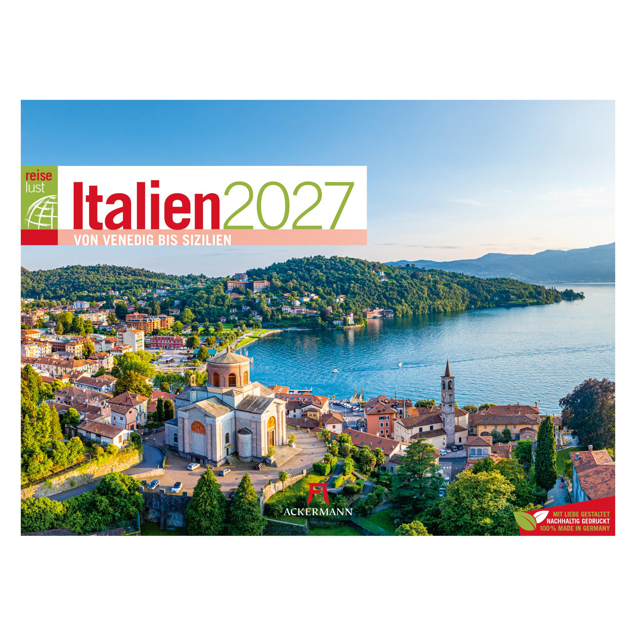 Ackermann Italien ReiseLust Kalender 2027 | von Venedig bis Sizilien (A4) (3721)