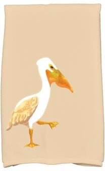E by Design 18 x 30-inch, Pelican March, Animal Print Kitchen Towel