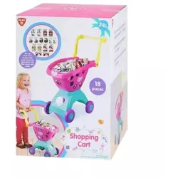 Playgo: Herzchen Einkaufswagen-Set - 18-teilig