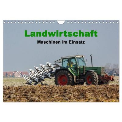 Landwirtschaft - Maschinen im Einsatz (Wandkalender 2027 DIN A4 quer), CALVENDO Monatskalender