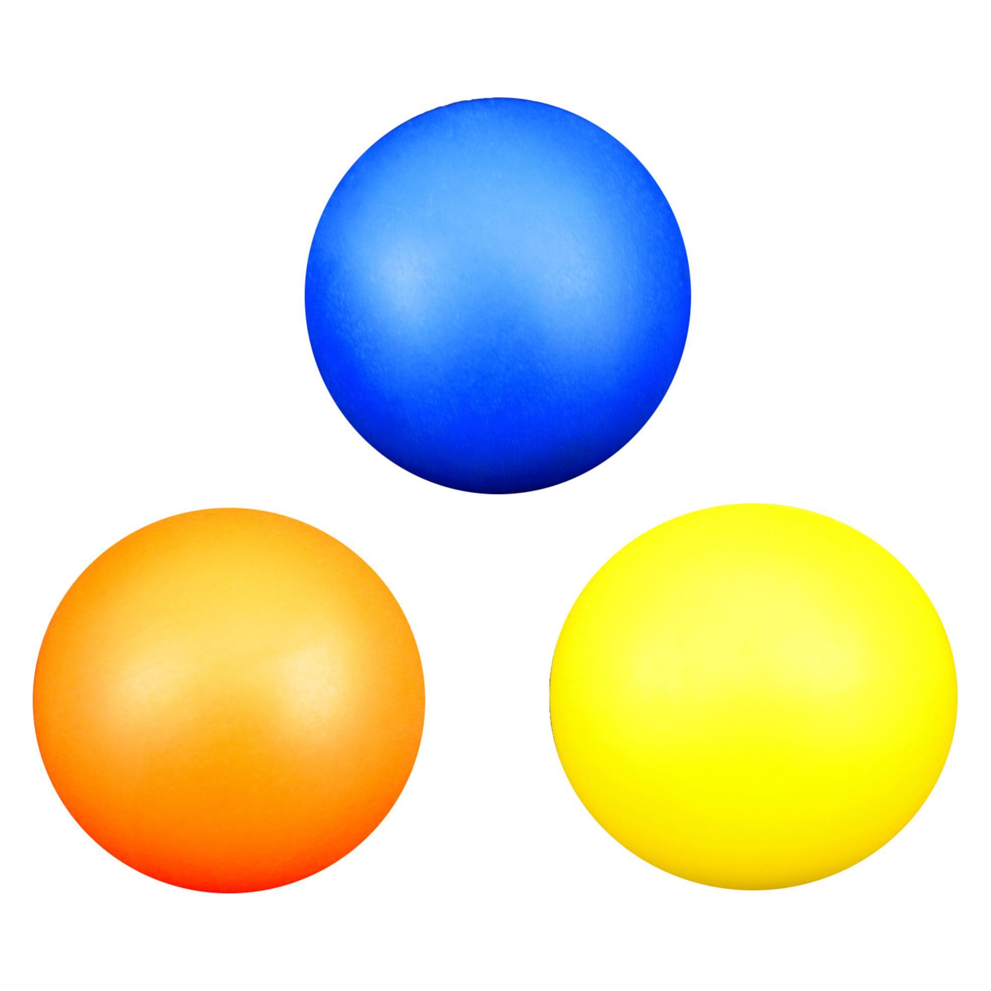 Gebro Beachball Bälle I Ersatzbälle für Beach-Ball I 3 Softbälle aus Kunststoff I Ping Pong (64101)