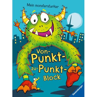 Mein monsterstarker Von-Punkt-zu-Punkt-Block, Taschenbuch von , Ravensburger Verlag GmbH, 978-3-473-48985-5