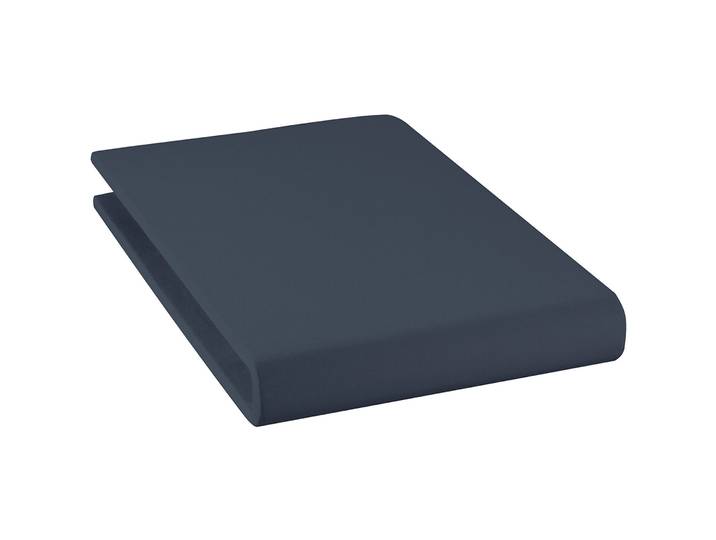 Fixleintuch Jael midnight blue Baumwolle 90 x 200 cm - Material: 94% Bio Baumwolle GOTS / 6% Elasthan