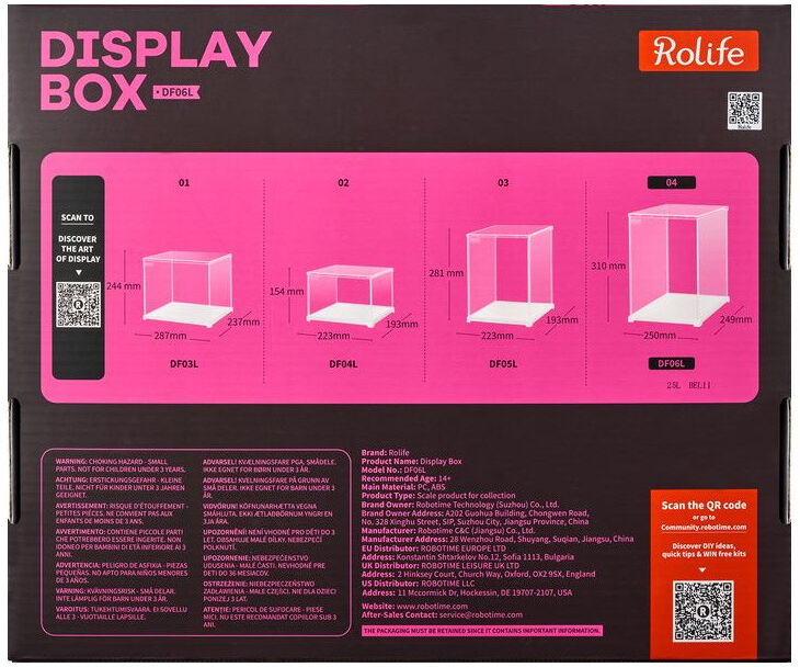 Acrylic Protection Cover DF06L - Rolife