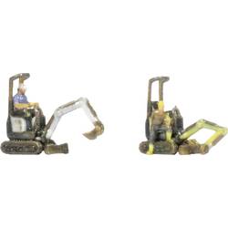 NOCH 0044650 Z PKW Modell, Baufahrzeug Modell, Landwirtschafts Modell 3D-Farbe, weiß und gelb