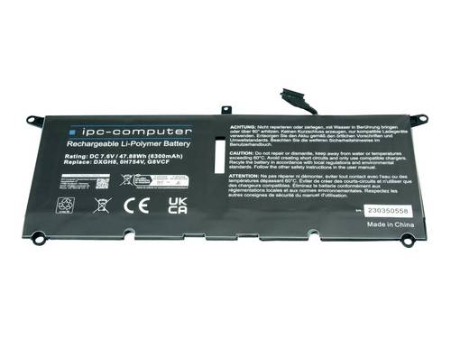 Ipc-computer Notebook-Akku Akku DXGH8 Replace 7.60V 6300 mAh