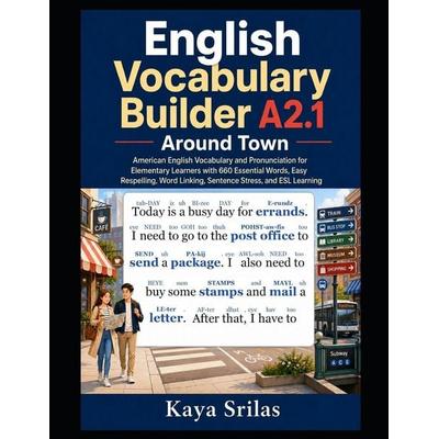 English Vocabulary Builder A2.1 - Around Town, Taschenbuch von Kaya Srilas, Amazon Digital Services LLC - Kdp