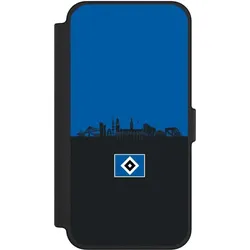 Nivocase Klapphülle für Apple iPhone 12 Pro Max Handyhülle aus Kunst Leder NIVOflip schwarz HSV Hamburg (Apple iPhone 12 Pro Max), Smartphone Hülle, Schwarz