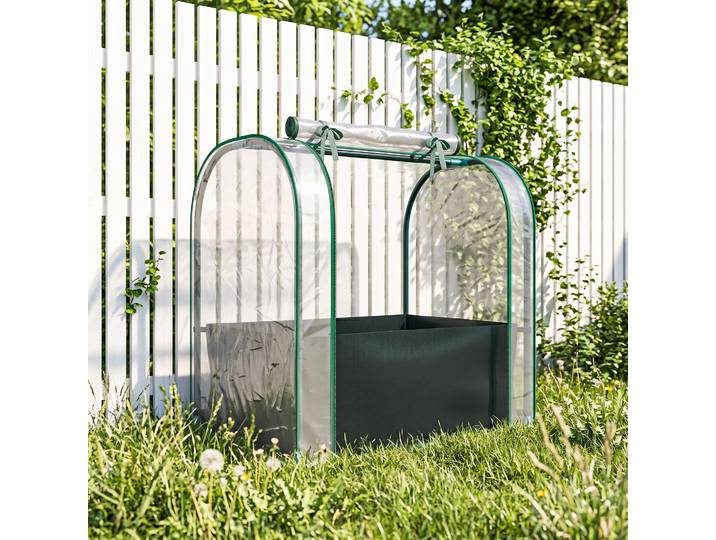 Outsunny Mini Serre Portable 68x50x70cm Vert Foncé