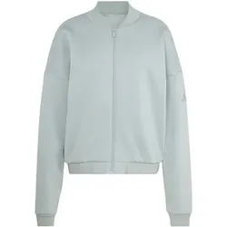 ADIDAS Damen Rolli Essentials Contemporary Logo Bomberjacke, Größe L in Silber Silber