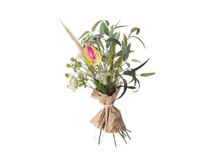 Künstlicher Blumenstrauß Belluno – Blüten in Creme- & Rosétönen - Rose - Luxusbetten24