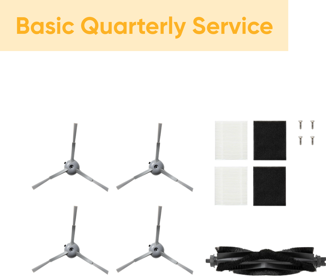 eufy L60 and L60 Hybrid Accessories Subscription Service — Basic Quarterly Service bundle
