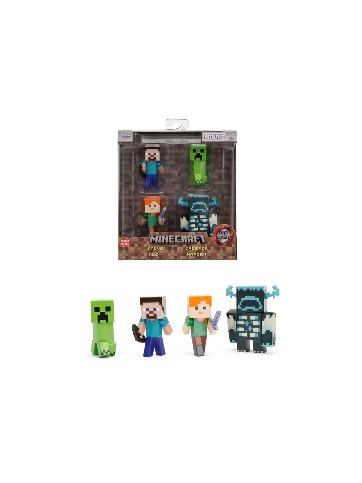 Jada Toys - Minecraft 4er-Pack 2.5" Figuren