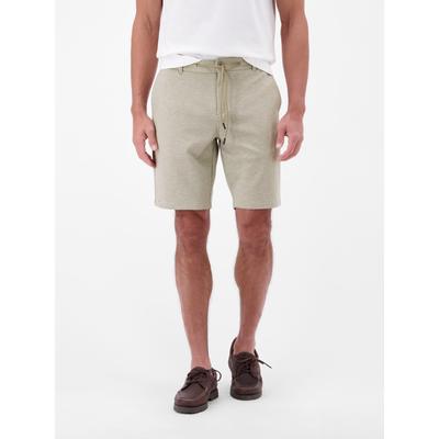Shorts LERROS "Bequeme Shorts mit Kordelzug", Herren, Gr. 36, beige (medium kitt), 71% Polyester, 26% Viskose, 3% Elasthan, Hosen Shorts