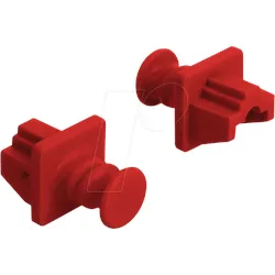 DELOCK 86510 - Staubschutz für RJ45 Buchse 10 Stück rot