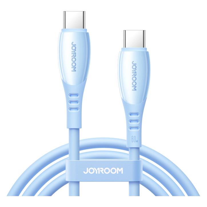 Joyroom S-A59 Vibrant Series 60W Fast Charging Data Cable (Type-C to Type-C) 1.2m - Blue (1.20 m, 60 W) (S-A59)