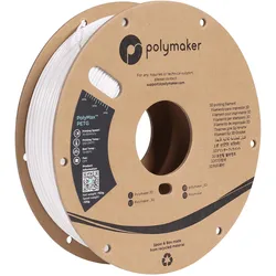 Polymaker PB02002 PolyMAX Tough Filament PETG hohe Steifigkeit, hitzebeständig (PETG, 1.75 mm, 750 g), 3D Filament, Weiss