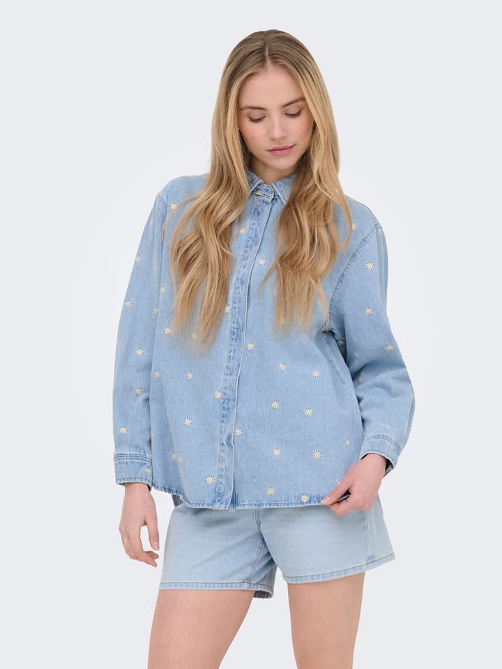 ONLY Jeans-Hemd in Hellblau - XS