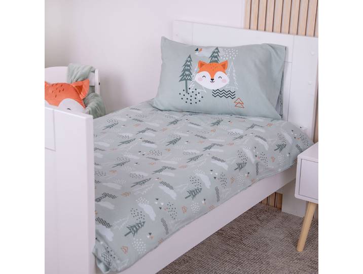 Linge de lit en flanelle pour bébé Vert