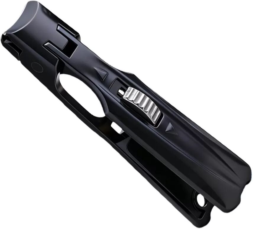 INF Titan Schwarz Push-Pull Lock Gebogener Nagelknipser - Deutsche Präzision Edelstahl