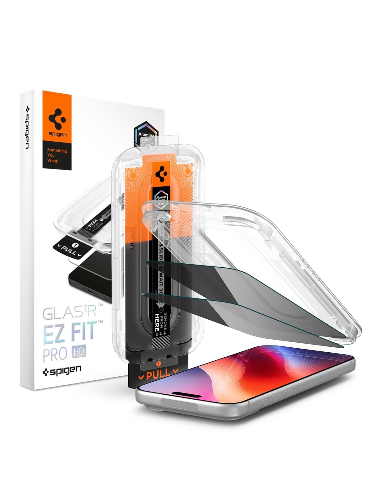 Spigen Glass tR EZ Fit Pro HD (Privacy) 2 Pack - iPhone 18 Pro