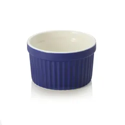 WAS Germany Ragout Fin Set, Ø 7 cm, 85 ml, blau, Set á 6 Stück, Porzellan