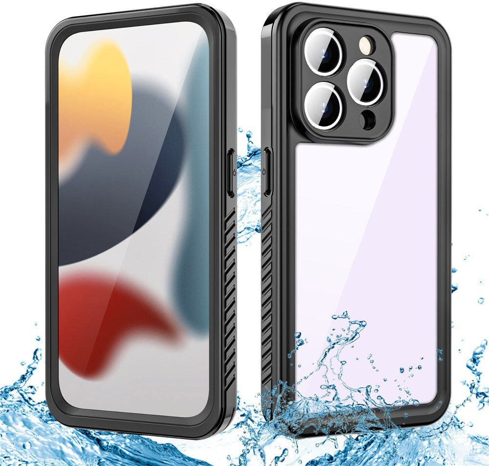 iPhone 15 Pro Max Redpepper IP68 Vandtæt Case - Sort / Gennemsigtig
