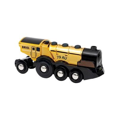 BRIO World - Goldene Batterielok mit Licht und Sound