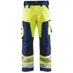 Blakläder, Arbeitshose, Herren Warnschutzhose 1566 gelb, marine Grösse 28 (28)