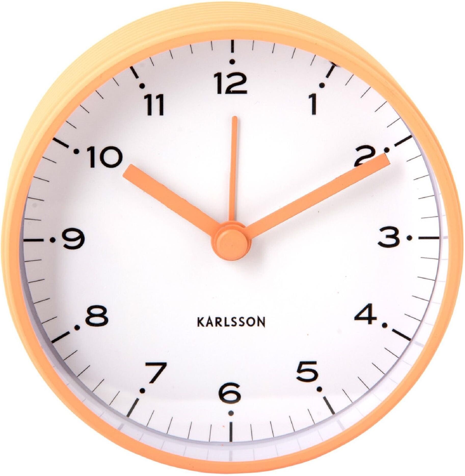 Wecker KARLSSON "Circus Rings", orange (hellorange), Wecker, Wecker hellorange Einheitsgröße