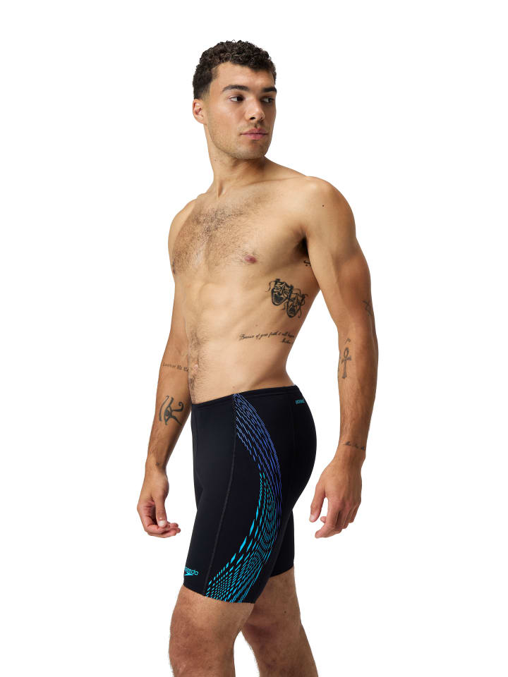 Speedo Badehose "Eco+ Tech" in Schwarz/ Türkis - 6
