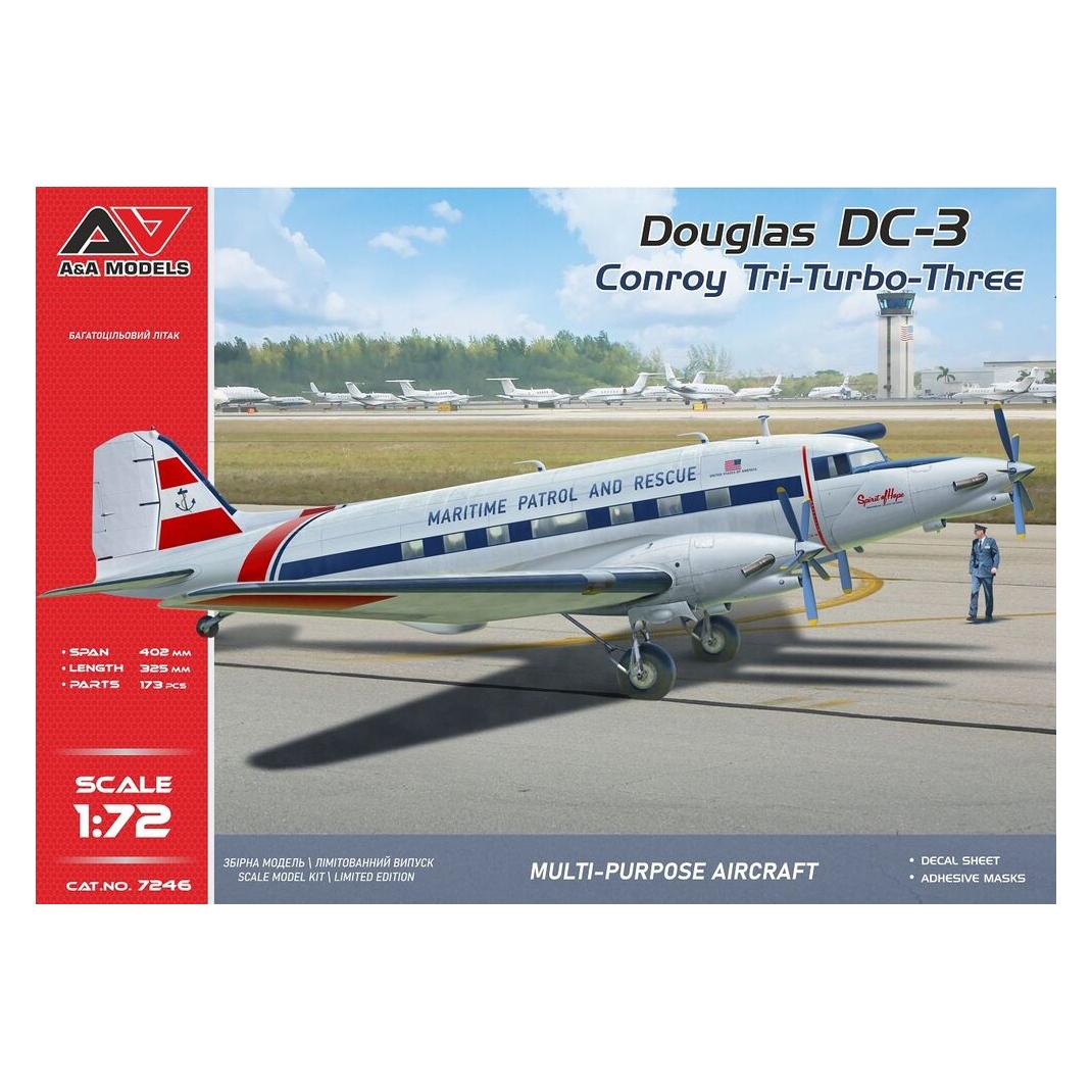 A&A Models Conroy Tri-Turbo-3 (DC-3 Trimotor) (AAM7246)