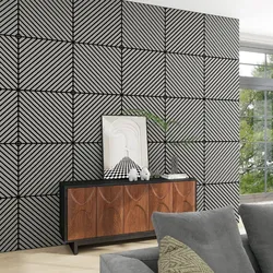 Akustik-Wandpaneel 16er Set Vang diagonal 60x60 cm Eichenoptik, hellgrau [NEU.HOLZ]