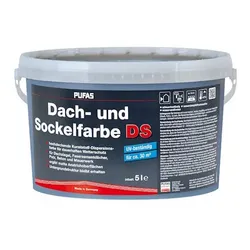 PUFAS Dach- + Sockelfarbe Basaltblau - 5 l Eimer