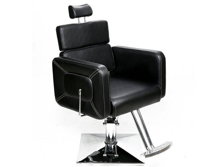 Barberpub Stuhl Barberpub Friseurstuhl mit Kopfstütze Kippbar, 2065BK