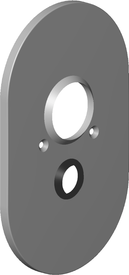Dornbracht couvercle EHM-WFB-UP Domani chromé 90110205100-00 x 170 x 65 mm chromé