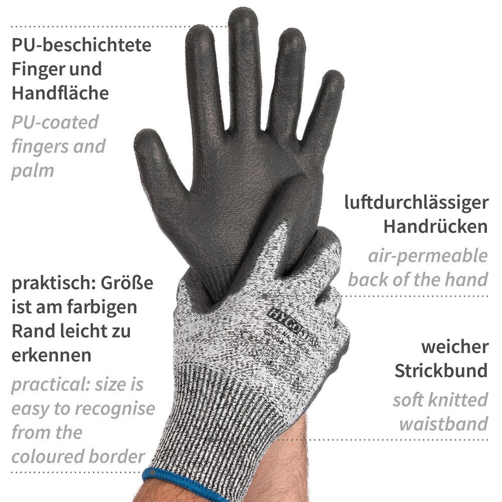 HYGOSTAR franz mensch Handschuhe L grau 33629